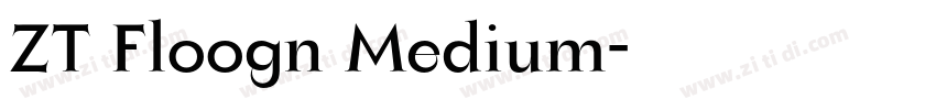ZT Floogn Medium字体转换